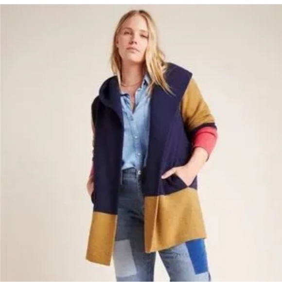 # 19 - Anthropologie - “Field Flower” - colour block open style cardigan - Picture 3 of 6